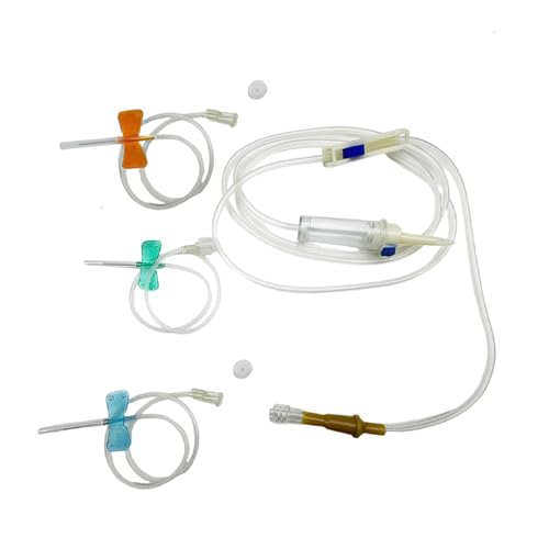 (12PCS/Box) IV Extension Set,67" I.V Tubing,Sterile Individual Packaging,for Lab and Pets Veterinary (Screw Mouth) - color: Screw Mouth