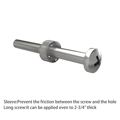 BARNSMITH 24 Inches Commercial Door Handle Pull Heavy Duty Stainless Steel Modern Square Rectangle Flat Shape Push Pull, Entrance Entry Front Office Store Garage Handle Pull Set