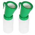 Teat Dip Cup - Non Reflow Design for Cow, Goat, Sheep | Secure Nipple Cleaning Disinfection Dip Cups 300 ml (green, 2) - style: green