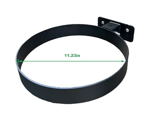 5-Gallon Bucket Holder, Wall-Mounted Istallation,Applicable to Courtyards, Warehouses, and Horse Farms (Excluding Buckets) (Black 1 PCS)