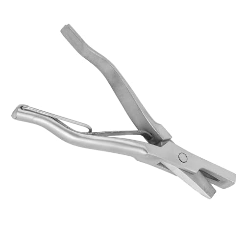 VBESTLIFE Ear Tag Plier, Stainless Steel Pig Ear Notcher, Livestock Ear Notcher Marking Tool, Animal Identify Tool for Farm Animals (V Shaped Ear Notcher)