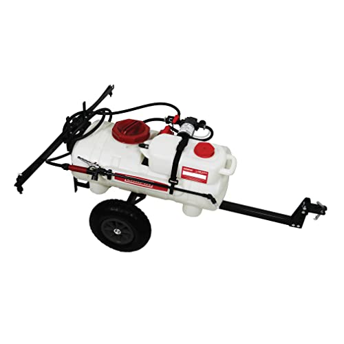 CHAPIN 97661E: 15-Gallon Made in the USA 15-Gallon Mixes on Exit 12V, 2.5 GPM Pump ATV/UTV Tow Behind Spot Sprayer with Separate Water Tank and Concentration Tank to Mix on Demand, Translucent White