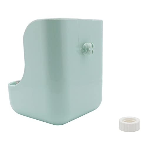 Litewoo Rabbit Hay Feeder 2 in 1 Automatic Guinea Pig Food Bowl, Green | Bunny food bowl & hay rack, durable plastic, chew-resistant, for small animal/chinchilla/cage, 5.9x6.7x7.09in, easy to clean - color: Green