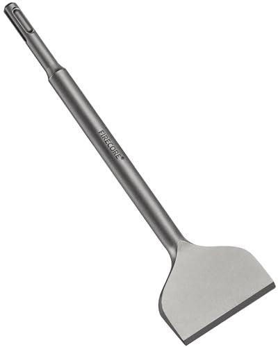 Firecore 3 Inch SDS Plus Bent Chisel Bit for SDS Plus Rotary Hammer Drill | SDS Plus Tile Removal Chisel Tool, Alloy Steel Flat Shovel Bit for Ceramic Tile Cement Thinset Mortar Vinyl Removal -FS18310 - size: 1Pcs