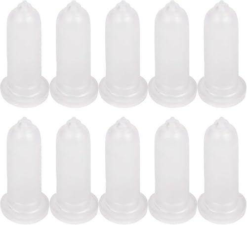 HEITIGN Puppy Feeder Nursing Puppies Milk Bowl 10pcs Lamb Special Nipple Teats Replacement Goats Sheep Cow Milk Bottle Bucket Nipple Pet Supplies