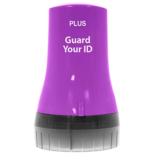 Guard Your ID Identity Theft Protection Roller Stamp for Mail & Documents - color: Purple, size: Standard
