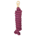 Tough 1 Braided Cotton Lead with Trigger Bull Snap - color: Burgundy
