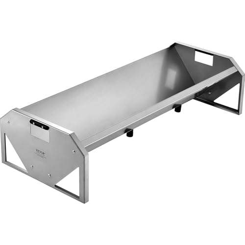 VEVOR Livestock Feeding Trough, 22 Gallon Capacity, 45" Hay Feeder, Heavy Duty Steel Livestock Trough, Galvanized Steel Sheep Feeder Trough Feeding up to 10 Goats for Horse Sheep Hog Farm Sheds Pen - size: 1 Count (Pack of 1)