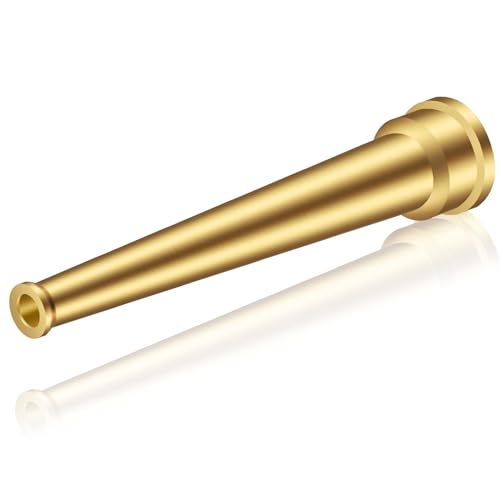 3/4 GHT Brass Garden Water Hose Spray Nozzle, 6 Inch High Pressure Water Hose Jet Nozzle Sprayer Sweeper for Cleaning Clutter, Roads, Yard, Vehicles, Deck, 7 GPM 80 PSI - style: Jet Pattern 1
