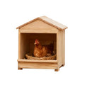 Wooden Chicken Nesting 32x29x38cm Portable Chicken Coop with Detachable Ramp, Indoor/Outdoor Hen House for Egg Laying - Can be Wall-Mounted or Ground Use, Easy Clean Poultry Supplies for Backyard Farm - size: 12.6"L x 11.8"W x 15.0"H