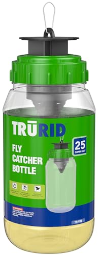 Fly Traps Outdoor- Reusable Hanging Fly Trap- (3-Pack) Add Water to Catch House & Horse Flies in Garden, Backyard & Barn, Natural and Non-Toxic