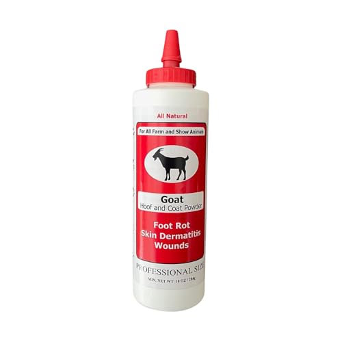 Goat Hoof & Coat Powder - for Wound Care, Foot Rot, Skin Problems - All Natural, Non-Caustic, Easy to Use (10 oz) - size: 10 oz