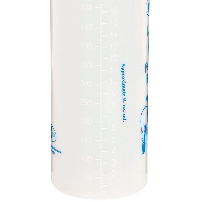 Premier 1 Lamb 'N' Goat Kid Wide-Mouth Feeding Bottle with Pritchard Teat | Includes Pritchard teat for realistic feeding. Wide mouth for easy cleaning & filling. For orphan lambs & goat kids. - style: Bottle & Pritchard Teat