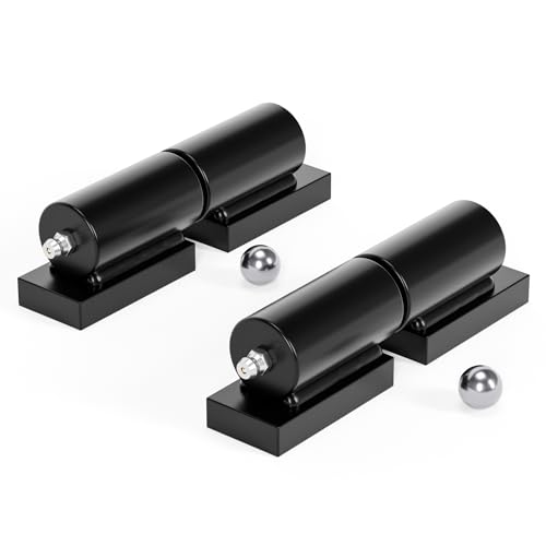 5 in Heavy Duty Barrel Gate Hinges,Steel Gate Door Hinges 450lbs Capacity for Swing Door, Trailer Ramp, Metal Driveway Gate Drive,Fence Gate, Weld On Install Barrel Hinges, 2 Pack - size: 5in