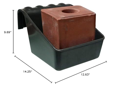 Little Giant 50 Pound Plastic Universal Livestock Block Holder and Feeder (2 Pack) - size: 2 Pack