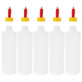 Tofficu 5 Pack Goat Bottles for Feeding Baby Goats, 400ml (13.5oz) Lamb Feeding Bottle with Nipples, Small Animal Nursing Milk Replacer Feeder for Calves, Piglets, Kittens and Puppies