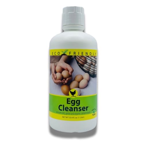 CareFree Enzymes Egg Washer & Egg Cleaner — Natural Enzyme Egg Wash for Fresh Farm Eggs, Safe for Backyard Chickens & Homesteads, 33.9 oz