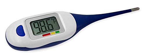 Apex Large Face LCD Fast Read Digital Thermometer for Adults and Children - Instant Read Thermometer for Fever Detection with Quick 10 Second Read Time ( Packaging May Vary ) - size: 1 Count (Pack of 1)