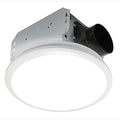 Homewerks 7141-80 Bathroom Fan Integrated LED Light Ceiling Mount Exhaust Ventilation 1.1 Sones 80 CFM, White - color: Round 80 CFM