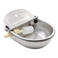 Automatic Livestock Waterer for Cattle, Dogs, Chicken, 304 Stainless Steel | Rust-Proof Auto Refill Float Valve, Wall Mount, Easy Install & Clean, for Horse Sheep Pig, Livestock Water Trough Bowl