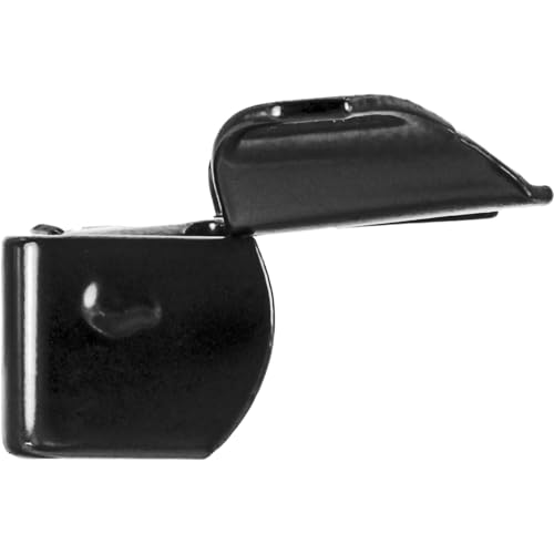 Black Wall Mount 1-3/8" Flat Back Butterfly Latch - Chain Link Fence Gate Latching Hardware - size: BLACK 1-3/8"