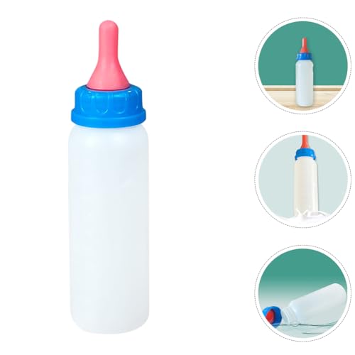 HANABASS Piglet Feeding Bottle Set 4 Pack Animal Bottle Feeder for Lambs Calves Goats Sheep Newborn Livestock Artificial Nursing Kit for Feeding