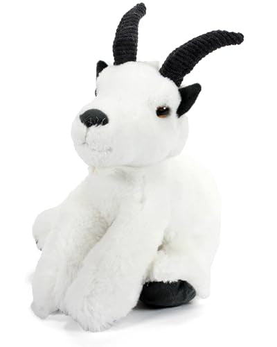 The Petting Zoo Mountain Goat Stuffed Animal, Wild Onez, Kids Gifts, 9 in | Mountain Goat Realistic Wildlife Animals by Zoologee. Great Toys for Girls and Boys. Plush Gifts for Kids