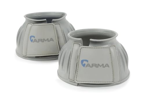 ARMA Over Reach Horse Bell Boots - color: Grey