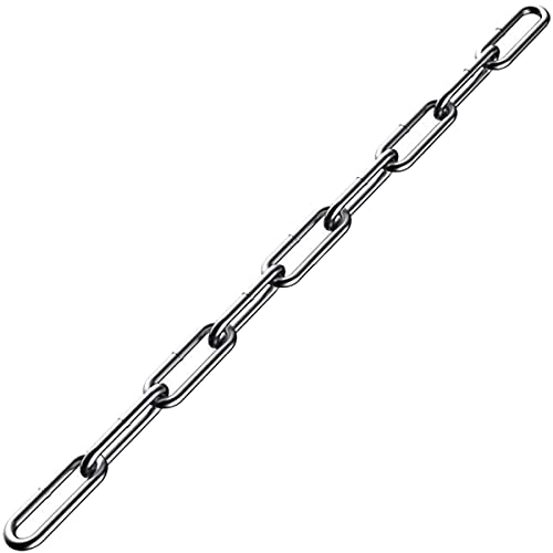 304 Stainless Steel Chain Heavy Duty Outdoor | 6.5ft 13ft Small Large Light Metal Link Chain for Home Camping Hanging etc - size: 5/32in-13ft