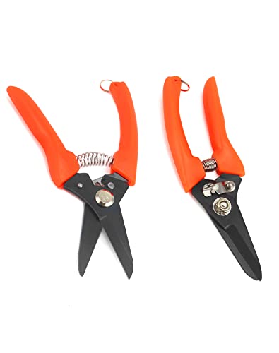 QWORK Hoof Trimmers Goat Hoof Trimming, 2 Pack 7" Multipurpose Nail Scissors Daily Trim for Pig Trotters, Sheep, Alpaca, Lamb and Pruning Potted Plants