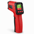 Infrared Thermometer Gun, Digital Laser Temperature Gun -58°F to 1022°F, Adjustable Emissivity, LCD Backlight, MAX/MIN Display, Non-Contact Thermometer for Pizza Oven, BBQ, HVAC, Griddle - color: Red