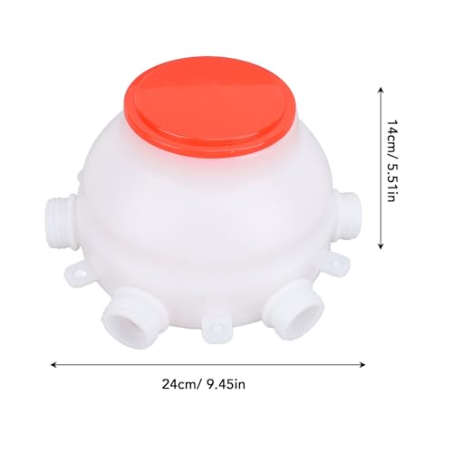 Lamb Feeding Bucket, Piglet Feeding Bottle with 6 Nipples, Livestock Milk Jug for Farm Animal Goat Lambs Dog