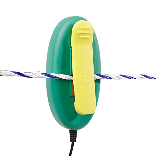 Electric Fence Tester with LED Indicator Lights, Tester Indicator for pulsed energizers, Alert Device that Clips to Wire or Tape Fences - style: 1 Pack