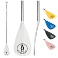 Tuxedo Sailor SUP Paddle - 3 Piece Adjustable Stand Up Paddle Board Paddle - Lightweight & Floating Paddle Board Oar - Durable and Packable, Reinforced Nylon Blades - Efficient Stroke - color: single white