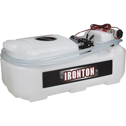 Ironton 12V Sprayer Pump, 8-Gallon, 1 GPM, 12V, 12ft. Vertical Spray Reach | Santoprene/Viton components, 11ft. hose, Compact property spraying, Targeted application, Lawn/garden use - size: 8 Gallon