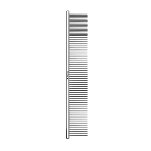 Andis 68545 Stainless Steel Pet Dematting Comb, 10in | Removes knots, mats & loose hair, lightweight balanced design, dog grooming brush accessory - size: 10 Inch