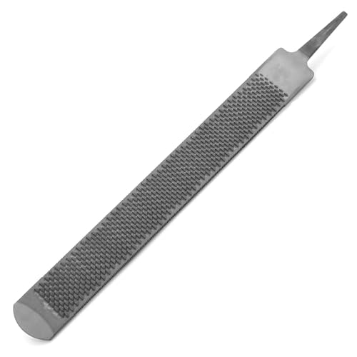 Jeffers Livestock Mini Hoof Rasp for Goats, Sheep, Pony, Mini Horses, Foals – 14" Ergonomic Steel Hoof Trimming Tool with 6 Teeth per Row – One Hand Use, Compact Farrier Hand Rasp