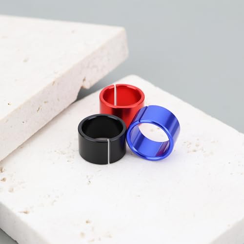 OTOTEC 24PCS Bird Leg Bands Aluminum 8mm Inner Diameter 9.5x9.5x6mm Compatible with Birds and Small Poultry