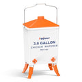 Eggluuz 3.6 Gallons Chicken Waterer Bucket with Water Nipples, Adjustable Legs and Anti-Roost Cone