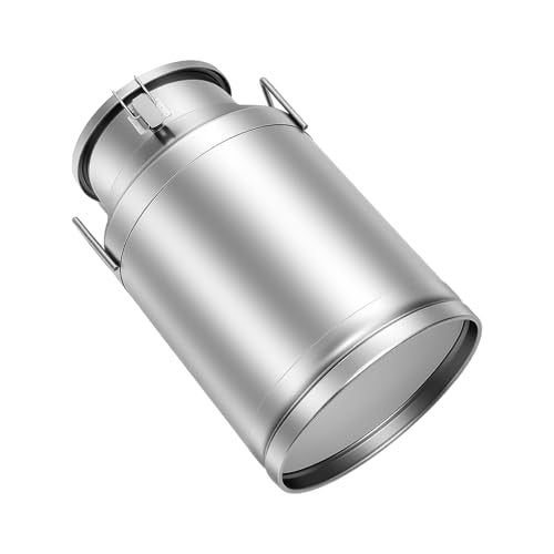 Large Liquid Container Storage, Bucket Rice Cereal Airtight Canister Container,Stainless Steel Milk Bucket With Sealing Lid and Carry Handle,for Wine, Oil Storage Transport (40L/10.6 Gal) - size: 40L/10.6 Gal