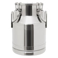 Stainless Steel Milk Bucket, 10L/2.64Gallon 201 Steel Milk Buckets with Lid SS Milk Can large Milk Jug Liquid Container, Airtight Design, Keep Food Dry and Fresh - size: 338.1 Ounces
