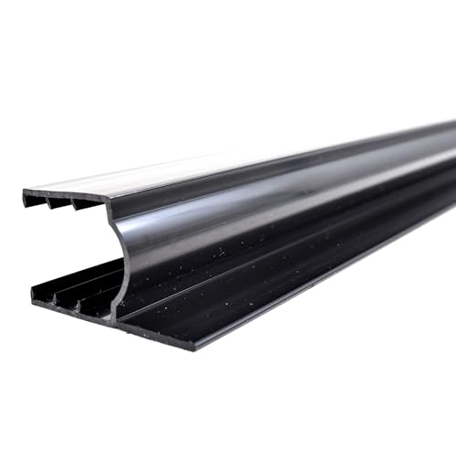 Privacy Seal (Round Edge 4-Pack) | Restroom Stall Door Gap Cover for Privacy | Removes Gaps on Bathroom Stall Doors | Easy-to-Install Plastic Round Edge Trim (Covers 1 Stall Door)