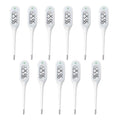 8 Seconds Basal Thermometer for Adult & Kids, Accurate & Safe Thermometer (11 Pack) | Fever Alarm and Memory Recall, Oral, Ovulation or Underarm Use - size: 11 Pack
