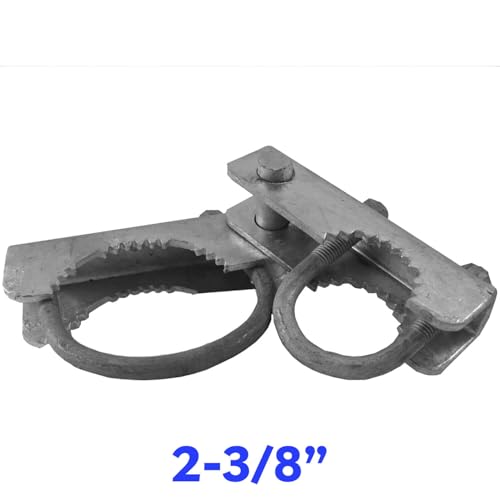 Chain Link Fence 180 Degree Commercial Duty Gate Hinge-for 6-5/8" Outside Diameter Gate Post/Pipe & 1-5/8 Thru 1-7/8" Gate Frames. CASE Qty 4 - size: 6-5/8" Post - Case(4 Pack)