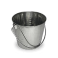 Heavy Stainless Steel Round Bucket, 9 Quart | Durable Food & Water Pail for Dogs, Cats, Kennels, Cages and Critter Crates | Multi-Purpose Bucket - size: 9 quart