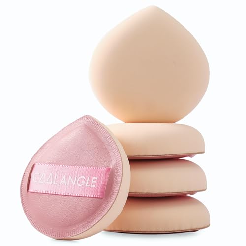 COOL-ANGLE Makeup Sponge Latex-Free Blender 5 Pcs Pink Medium | For foundation and concealer, Airbrush finish for liquid and powder, Washable and reusable, Beginner friendly soft texture - color: A3: 5Medium Pink