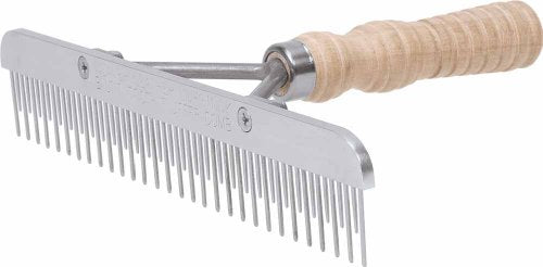 Weaver Leather Blunt Tooth Comb with Wood Handle and Stainless Steel Replacement Blade - style: Blunt Tooth Fluffer