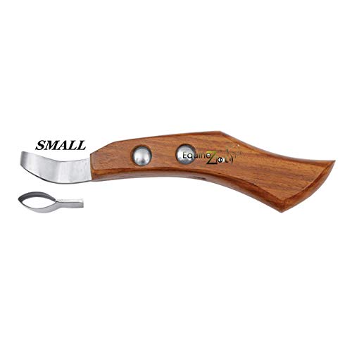 Farrier Loop Hoof Knife – Small Size, Professional Farrier Tool for Hoof Trimming & Cleaning, Sharp Curved Blade, Ergonomic Handle - size: Small