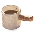 Maxdot Espresso Measuring Cups Ceramic 3 Oz/90ml with Heat Sturdy Handle Single Spouts Coffee Milk Measuring Cup with Scale Espresso Shot Pitcher V-shaped Mouth for Coffee Making Frothing Microwave