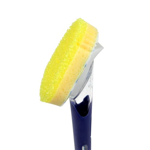 Colors May Vary | Soap Dispensing Dish Brushes, Texture Changing Washing Up Sponges With Liquid Dispenser - color: Blue